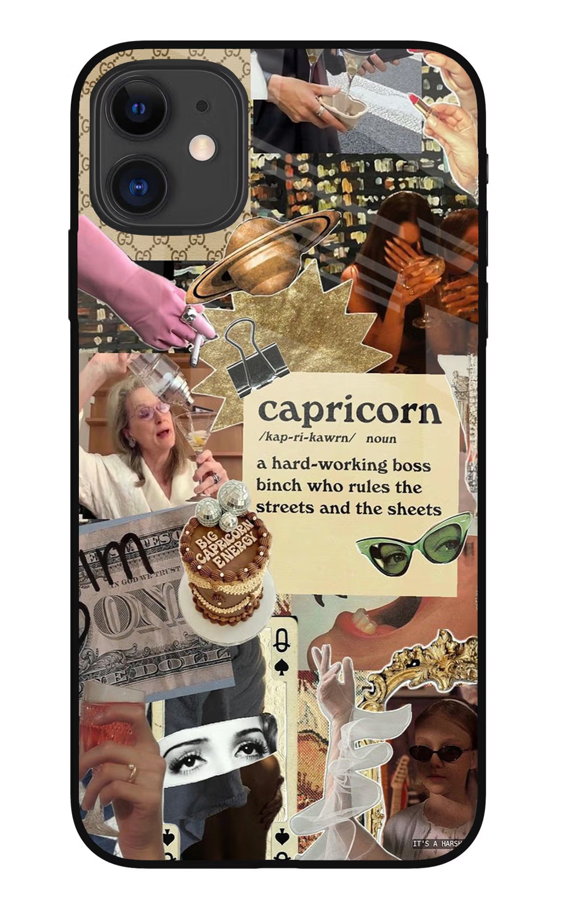Capricorn Zodiac iPhone 11 Glass Case Back Cover by Casekaro
