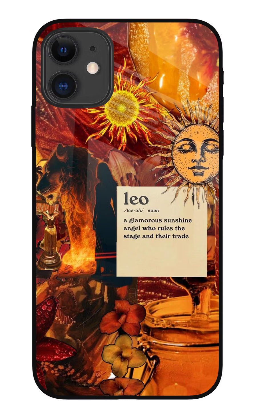 Leo Zodiac iPhone 11 Back Cover, Metal case