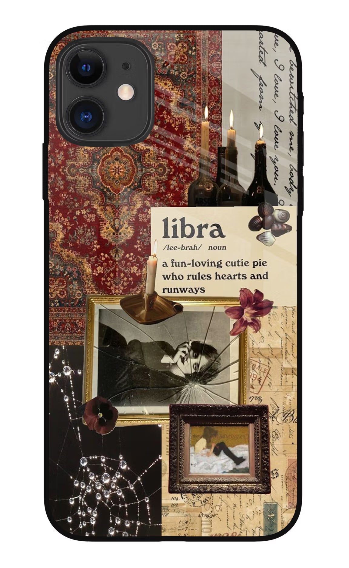 Libra Zodiac iPhone 11 Glass Case Back Cover by Casekaro