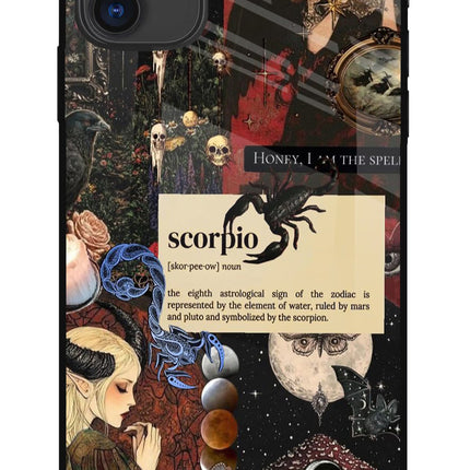 Scorpio Zodiac iPhone 11 Glass Case Back Cover by Casekaro