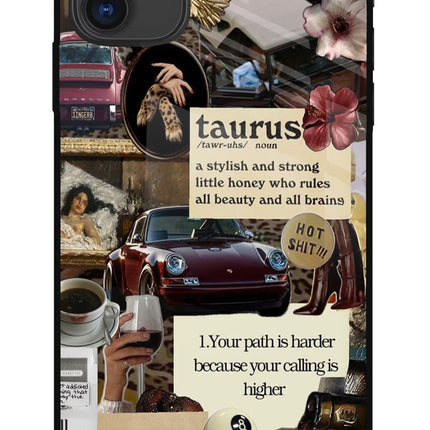Taurus Zodiac iPhone 11 Glass Case Back Cover by Casekaro