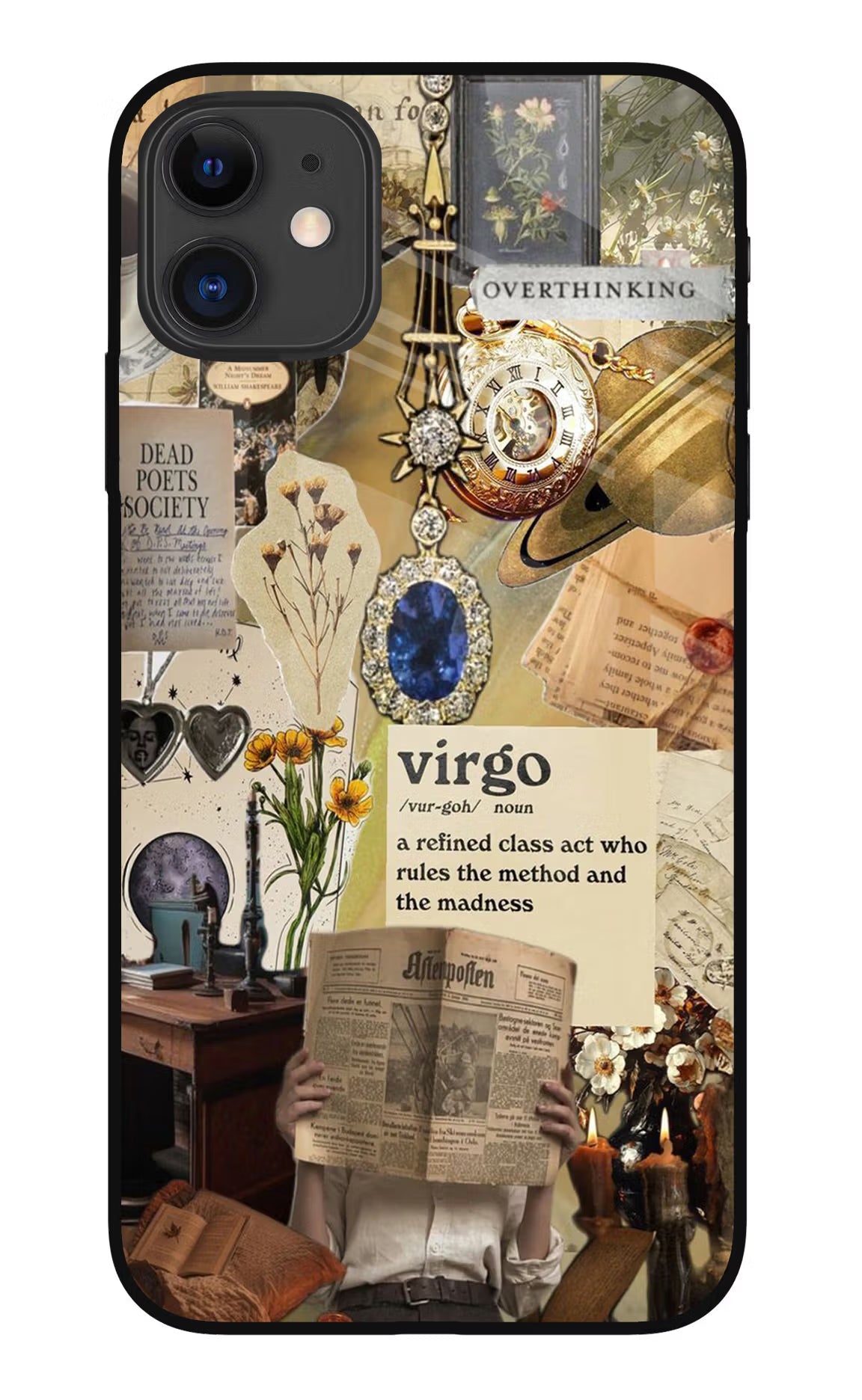 Virgo Zodiac iPhone 11 Glass Case Back Cover by Casekaro