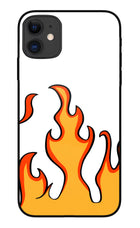 Fired Up – White iPhone 11 Glass Case