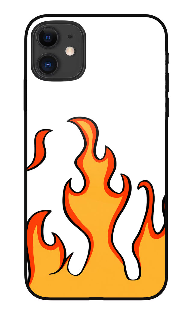 Fired Up – White iPhone 11 Glass Case