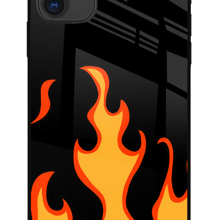 Fired Up – Black iPhone 11 Glass Case Back Cover by Casekaro