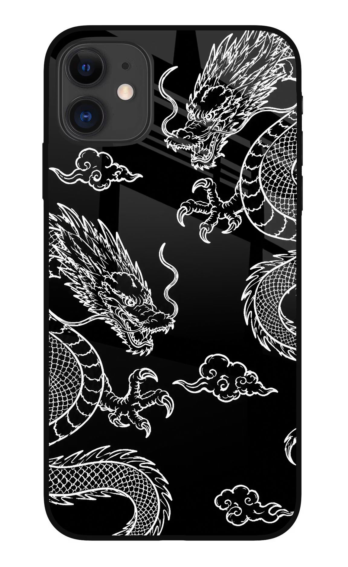 Twin Dragons iPhone 11 Glass Case