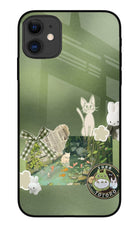 Aesthetic anime iPhone 11 Glass Case