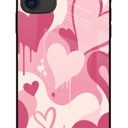 Hearty case iPhone 11 Glass Case Back Cover by Casekaro