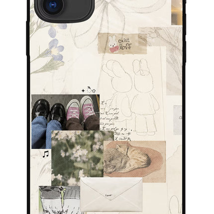 Soft Aesthetic iPhone 11 Glass Case Back Cover by Casekaro