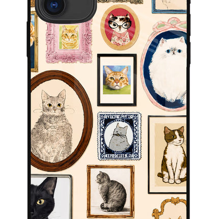Mirror Cats iPhone 11 Glass Case Back Cover by Casekaro