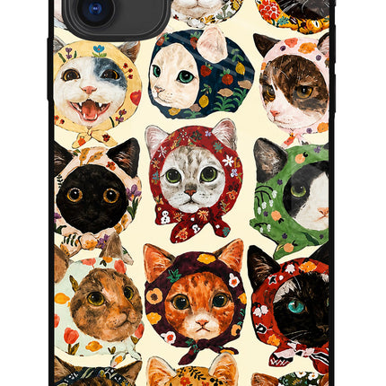 Cool Cat iPhone 11 Glass Case Back Cover by Casekaro