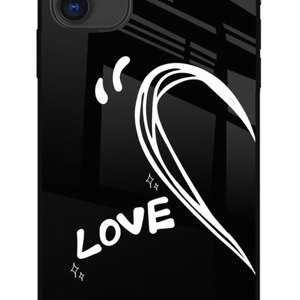 Love Line iPhone 11 Glass Case Back Cover by Casekaro