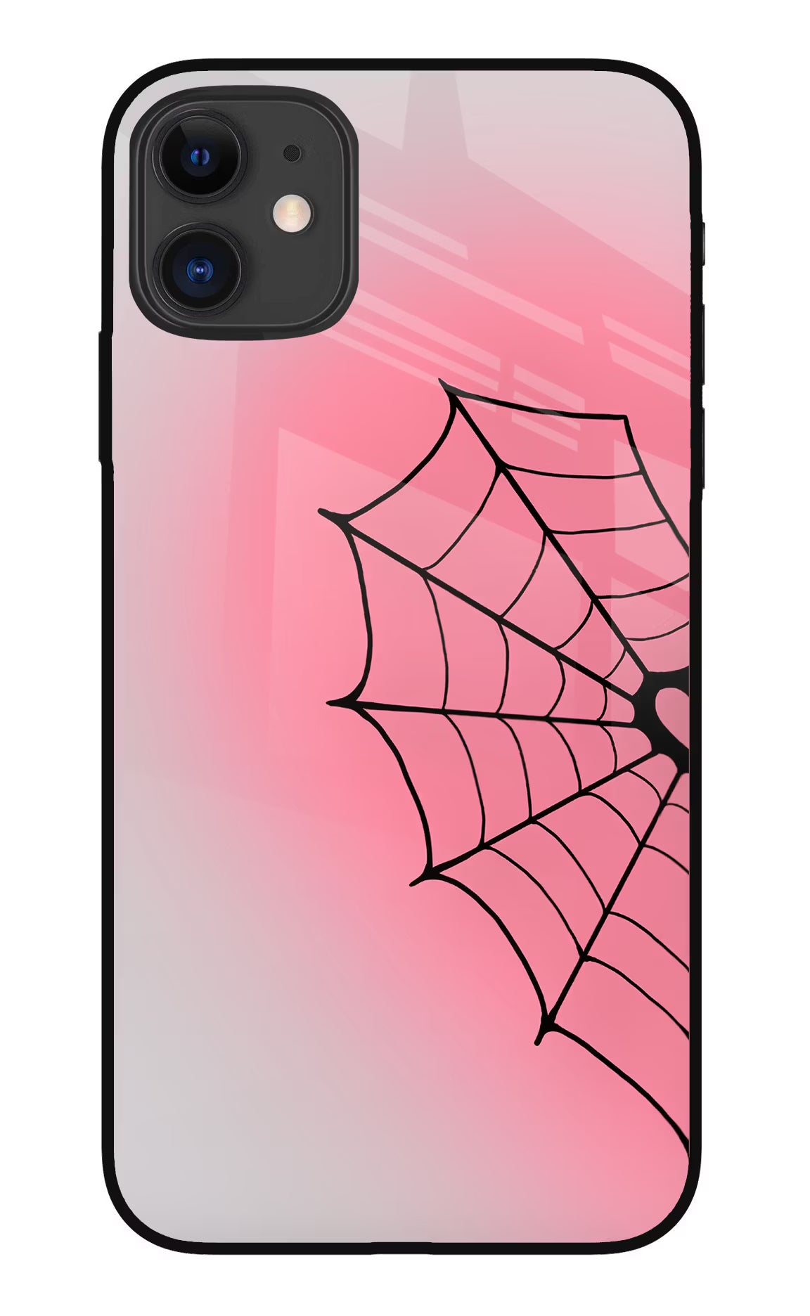 Pink Web iPhone 11 Glass Case