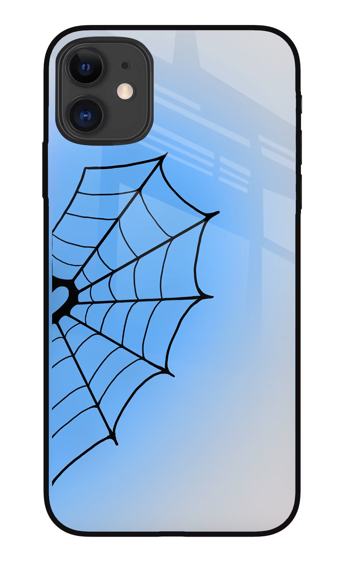 Blue Web iPhone 11 Glass Case