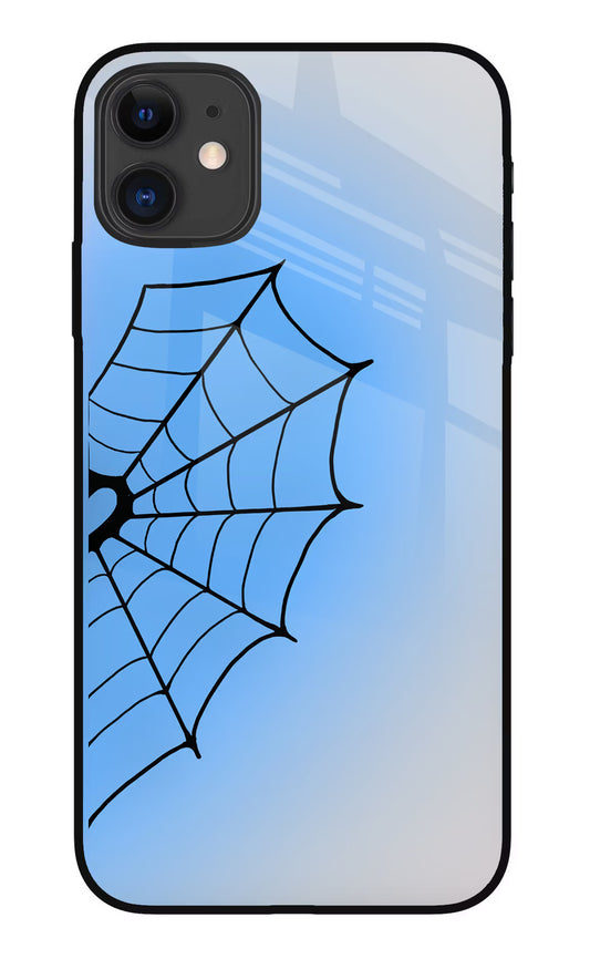 Blue Web iPhone 11 Glass Case