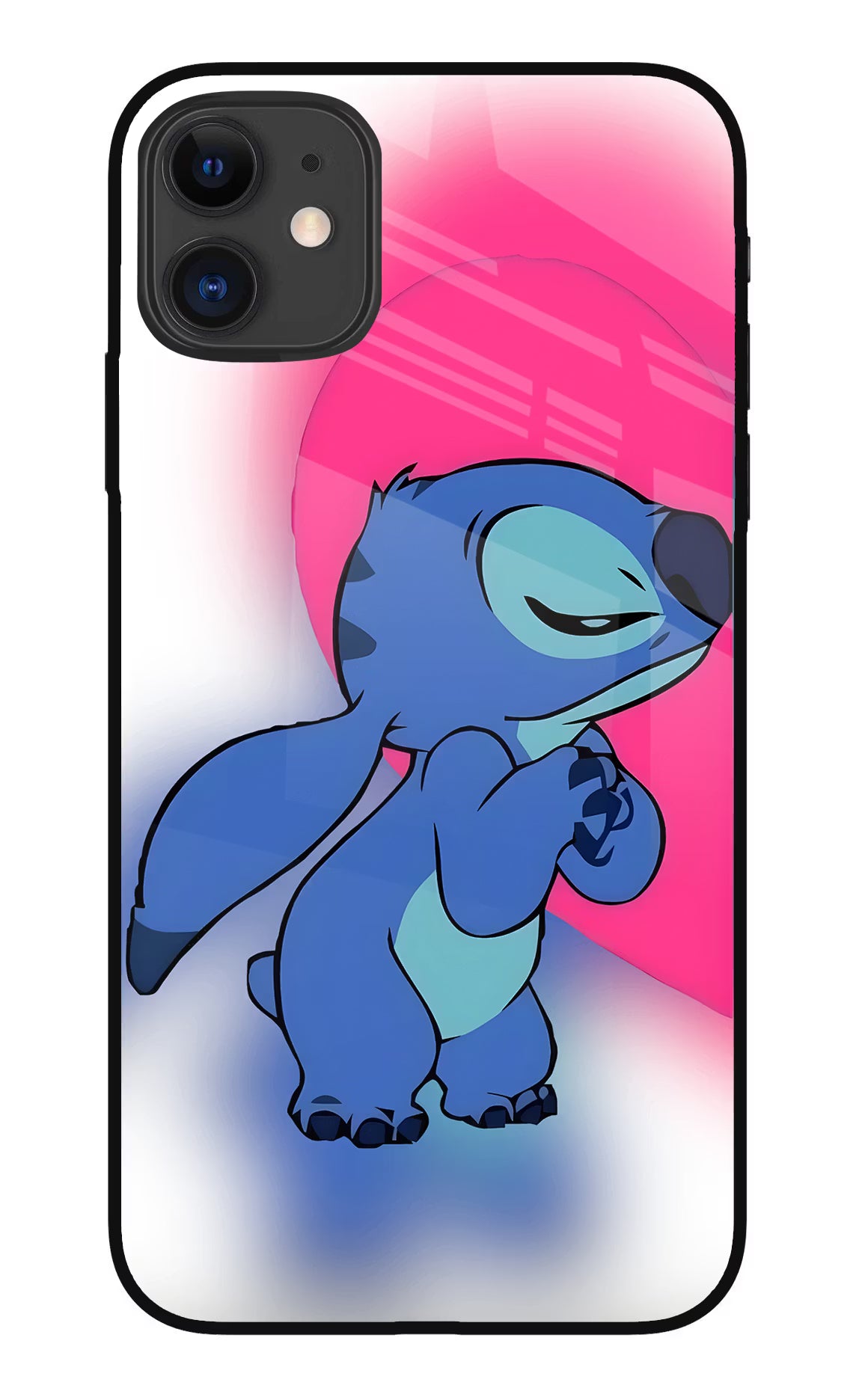 Stitch Hug iPhone 11 Glass Case