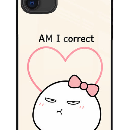 Always Right iPhone 11 Glass Case Back Cover by Casekaro