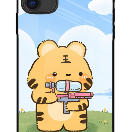 Tiger Treat iPhone 11 Glass Case Back Cover by Casekaro