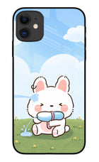 Bunny Treat iPhone 11 Glass Case