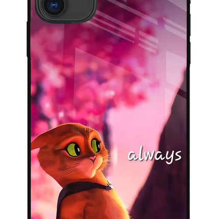 Always Cat iPhone 11 Glass Case Back Cover by Casekaro