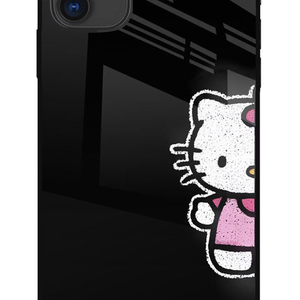 Kitty Charm iPhone 11 Glass Case Back Cover by Casekaro