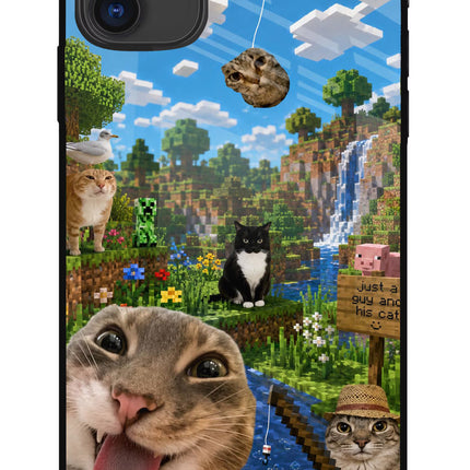 Minecraft Cat Chaos iPhone 11 Glass Case Back Cover by Casekaro