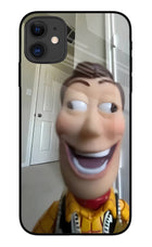 Side Eye Woody iPhone 11 Glass Case