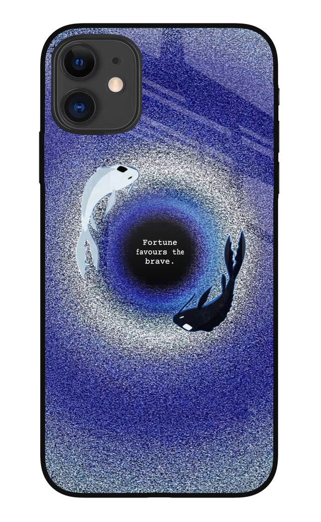 Dark Koi iPhone 11 Glass Case