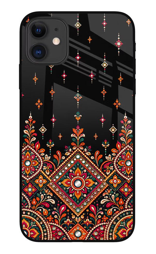 Noir Mehfil iPhone 11 Glass Case