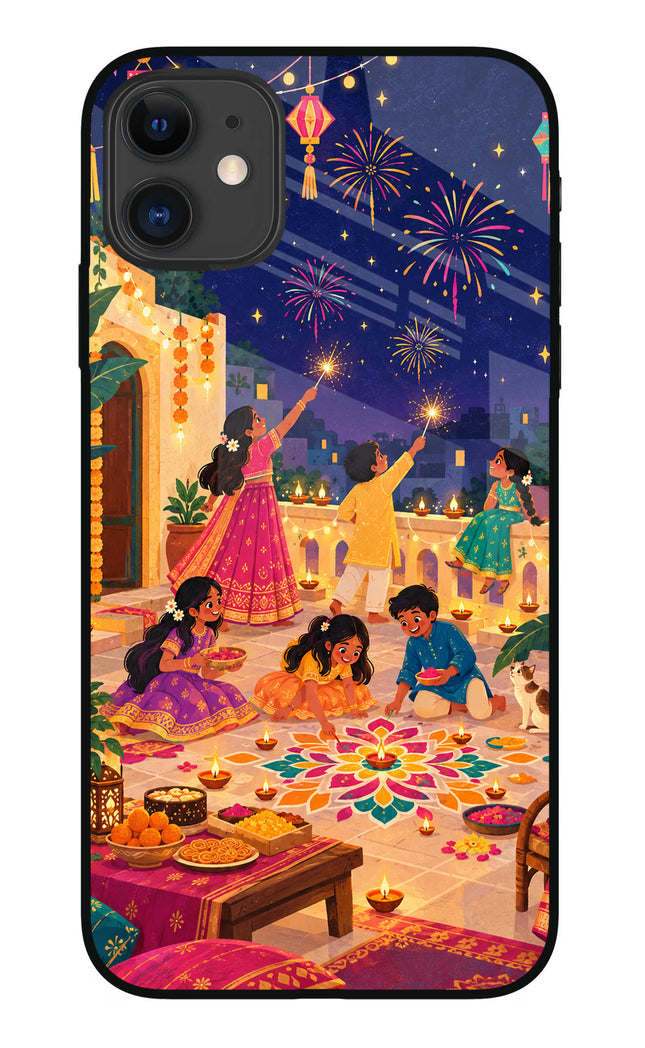 Diwali Night iPhone 11 Glass Case