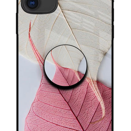 White Pink Leaf iPhone 11 Pop Case by Casekaro