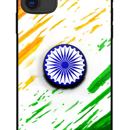 Indian Flag Ashoka Chakra iPhone 11 Pop Case by Casekaro