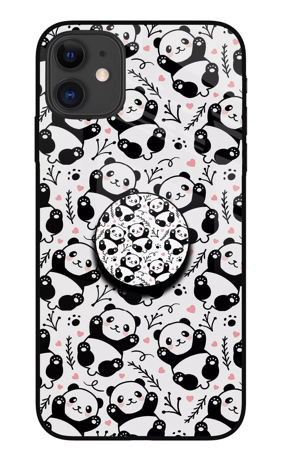 Cute Panda iPhone 11 Glass Case