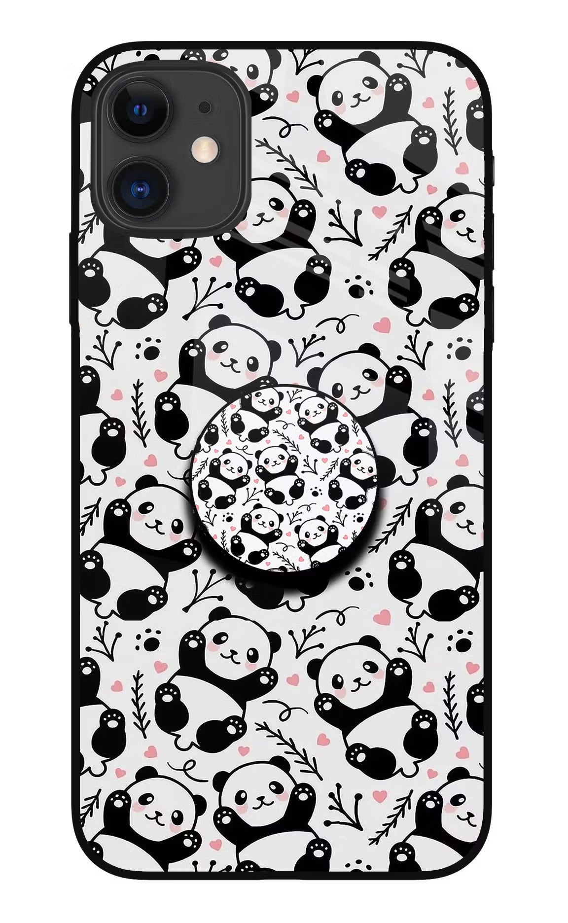 Cute Panda iPhone 11 Pop Case by Casekaro