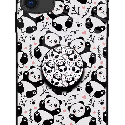 Cute Panda iPhone 11 Pop Case by Casekaro