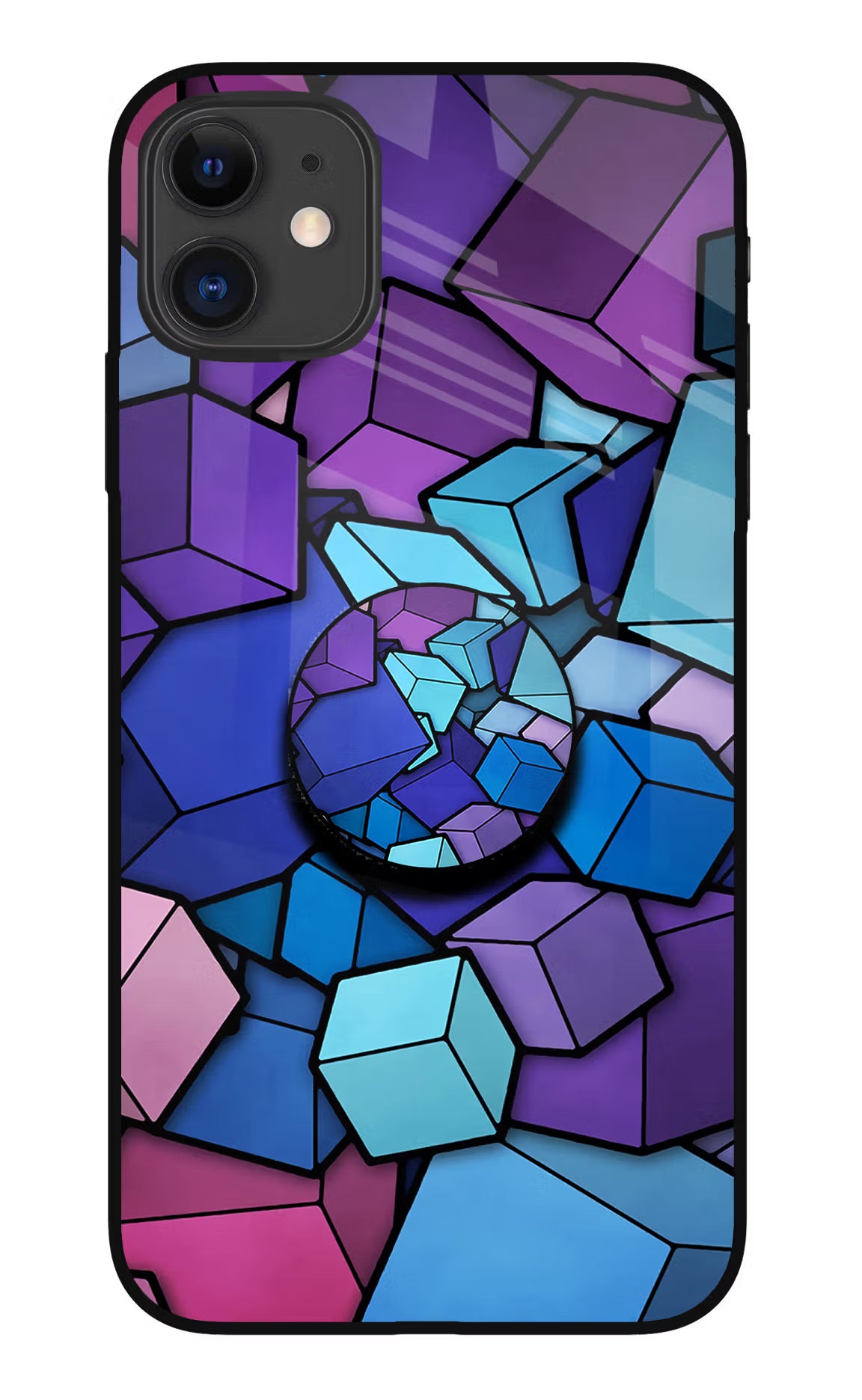 Cubic Abstract iPhone 11 Pop Case by Casekaro