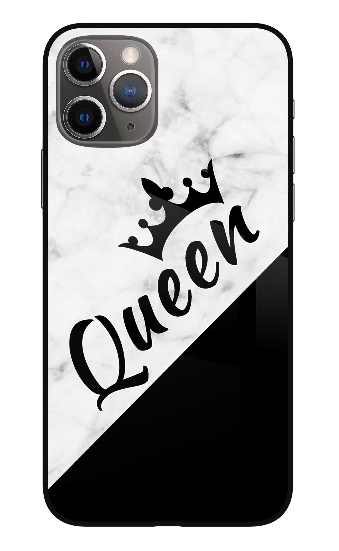 Queen iPhone 11 Pro Glass Case Back Cover by Casekaro
