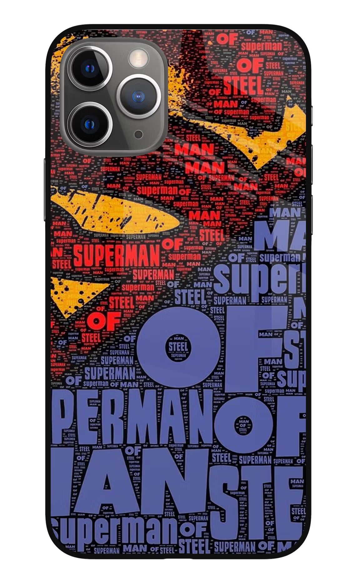 Superman iPhone 11 Pro Glass Case Back Cover by Casekaro