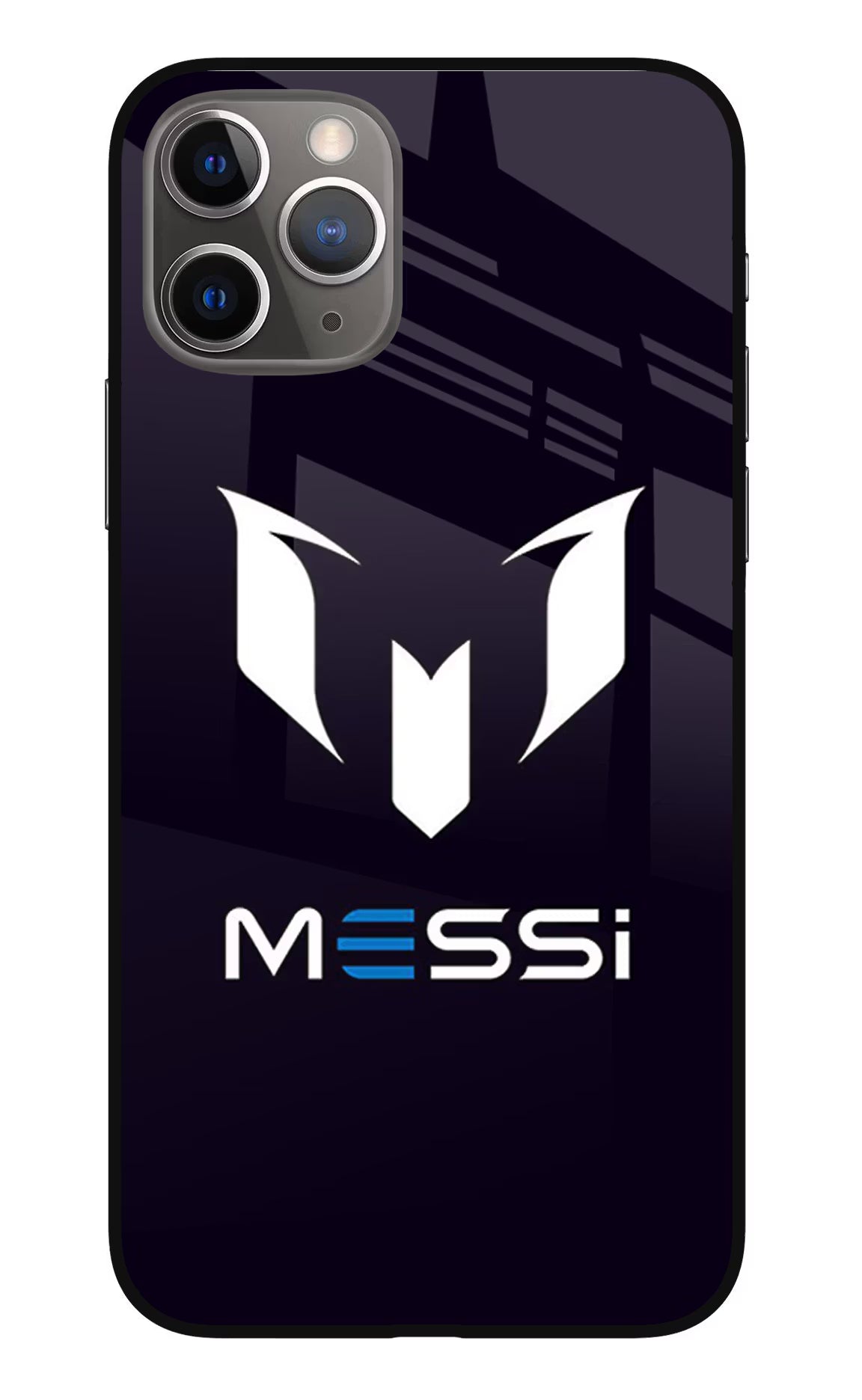 Messi Logo iPhone 11 Pro Glass Case Back Cover by Casekaro