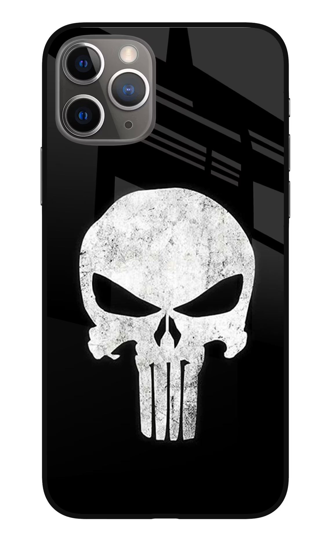 Punisher Skull iPhone 11 Pro Glass Case Back Cover by Casekaro