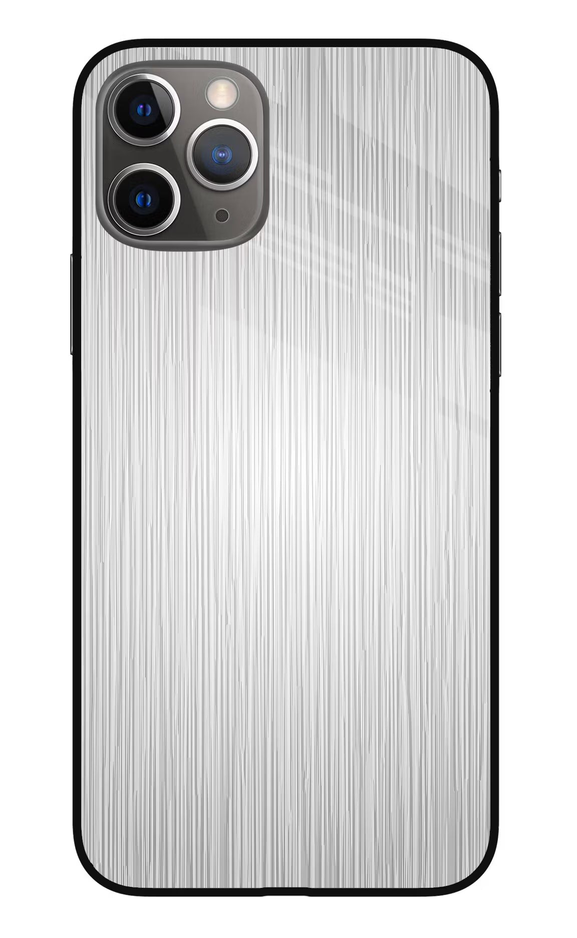 Wooden Grey Texture iPhone 11 Pro Glass Case Back Cover by Casekaro