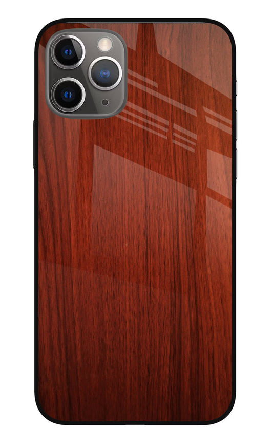 Wooden Plain Pattern iPhone 11 Pro Glass Case