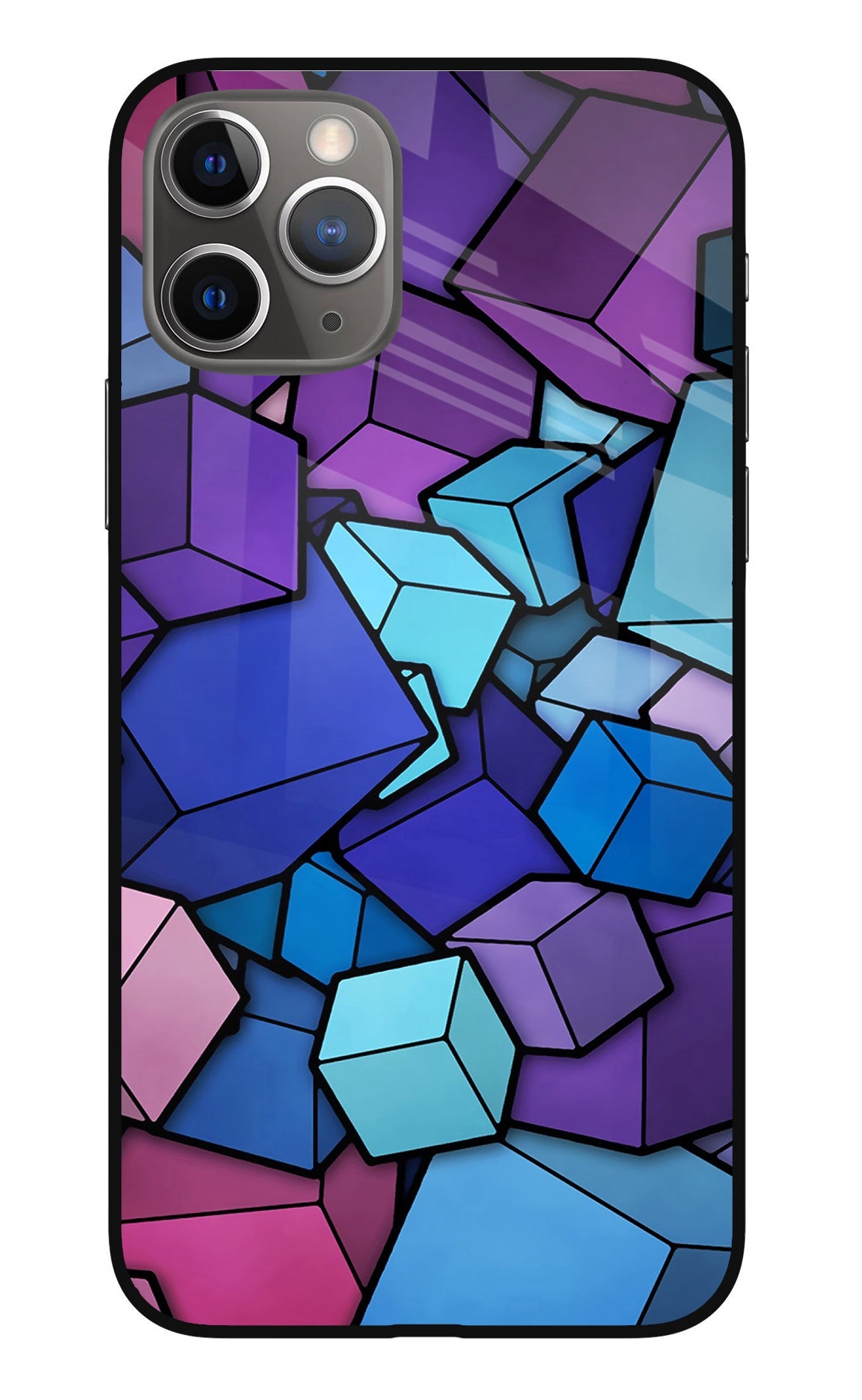 Cubic Abstract iPhone 11 Pro Glass Case
