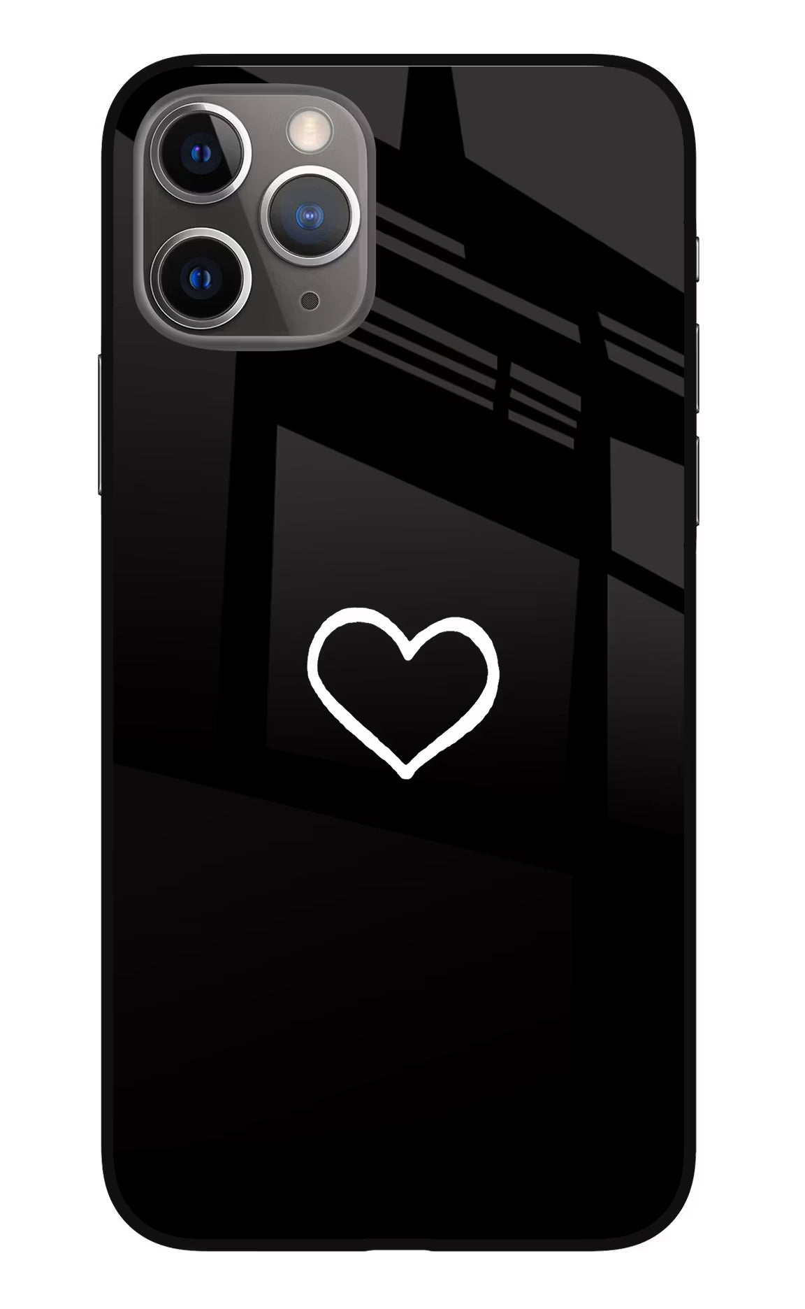 Heart iPhone 11 Pro Glass Case Back Cover by Casekaro