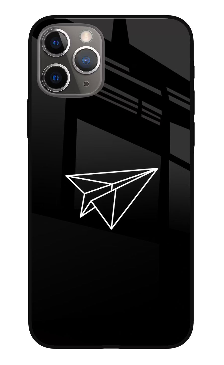 Paper Plane White iPhone 11 Pro Back Cover, Metal case
