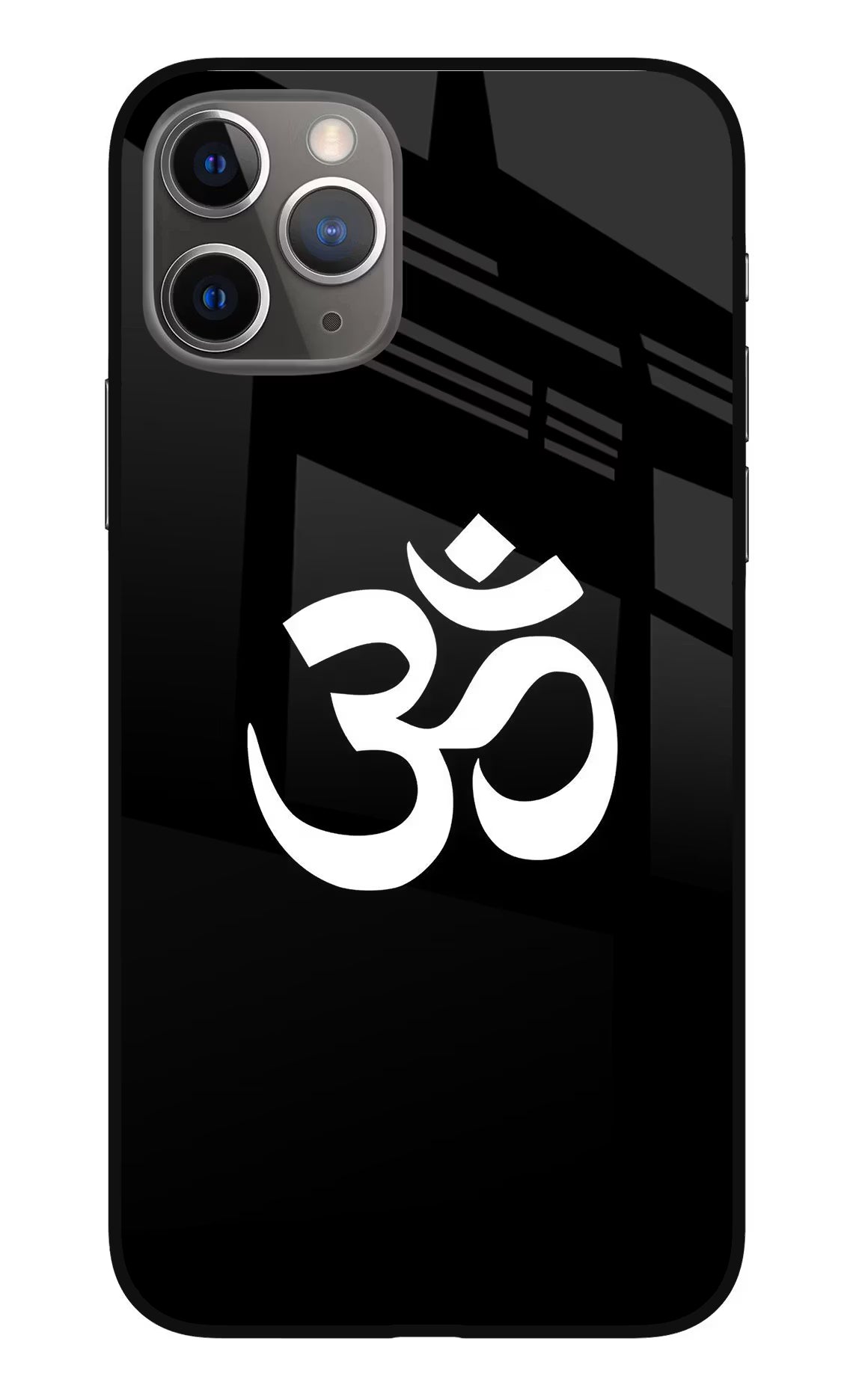 Om iPhone 11 Pro Glass Case Back Cover by Casekaro