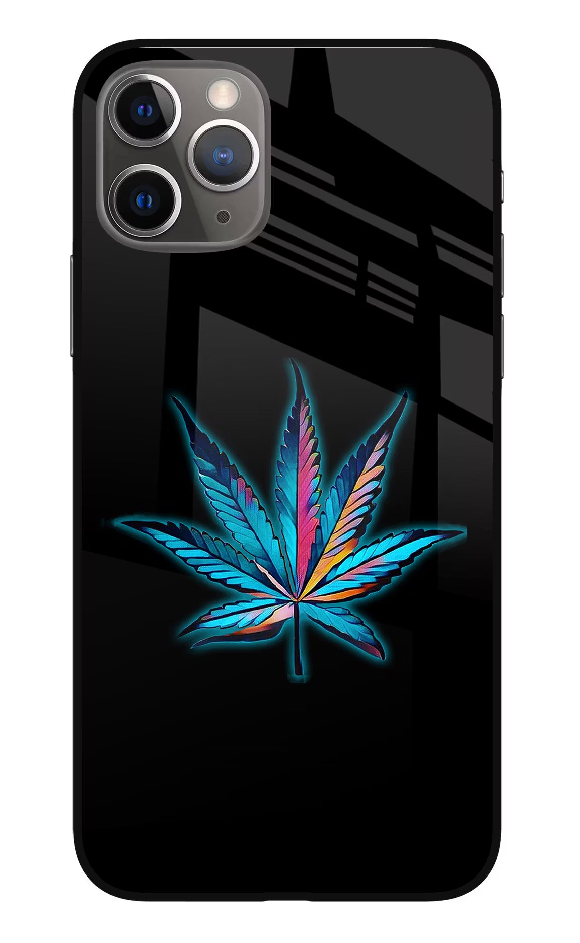 Weed iPhone 11 Pro Glass Case Back Cover by Casekaro