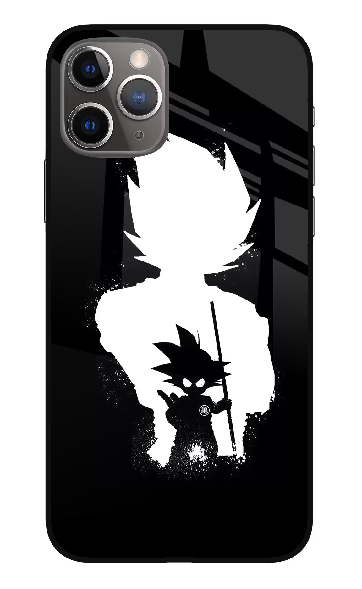 Goku Shadow iPhone 11 Pro Glass Case Back Cover by Casekaro