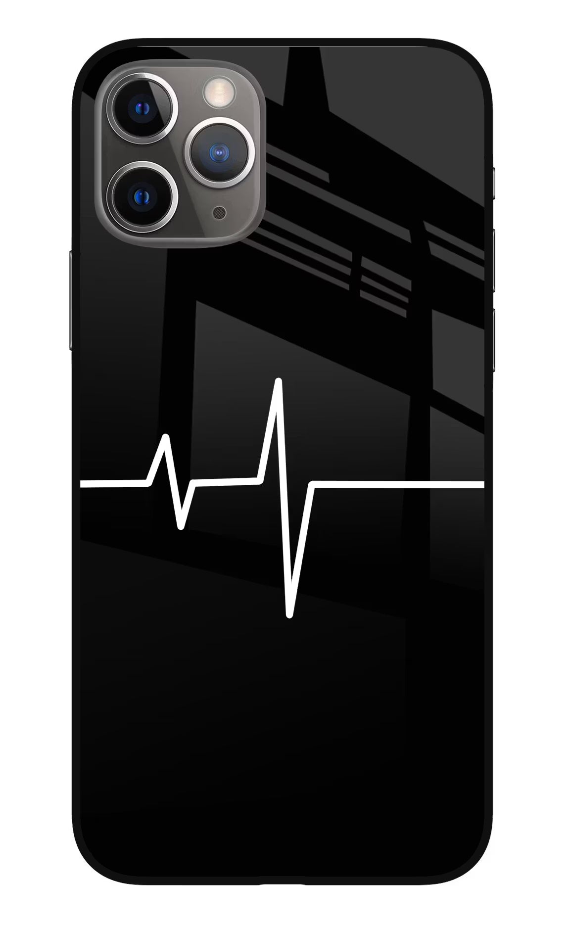 Heart Beats iPhone 11 Pro Glass Case Back Cover by Casekaro