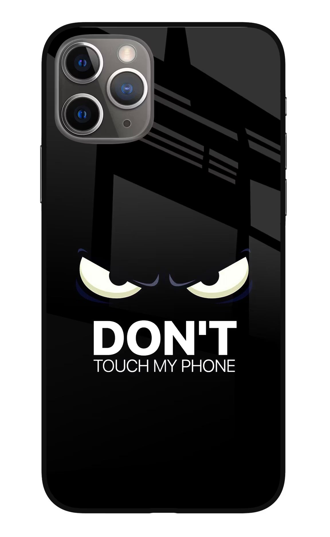Don'T Touch My Phone iPhone 11 Pro Glass Case Back Cover by Casekaro
